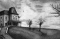 The Bates Home 11x17 Art Print