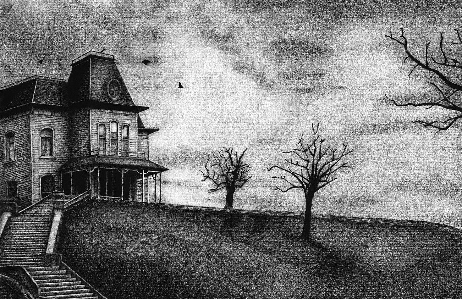 The Bates Home 11x17 Art Print
